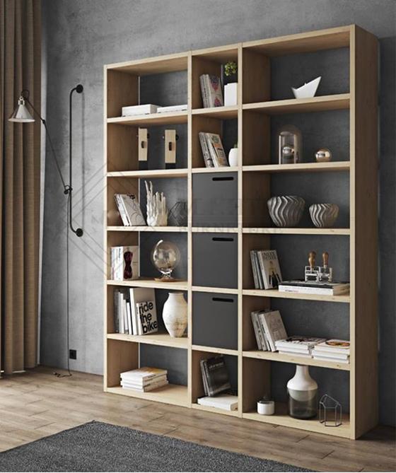 Kệ sách trang trí 64 - Gỗ MDF (DxRxC) 1800 x 300 x 2200 mm Kệ sách trang trí 64 - Gỗ MDF (DxRxC) 1800 x 300 x 2200 mm